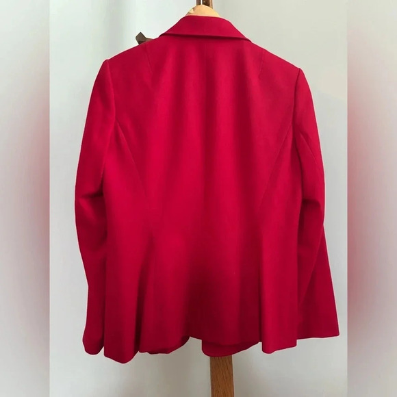 Talbots size 8 petite Red Wool Blazer Coat - Picture 4 of 4